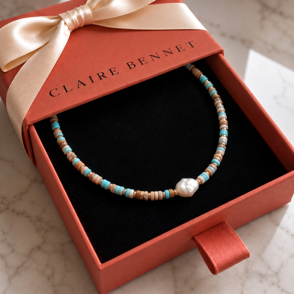 Pastel Pearl Bead Necklace