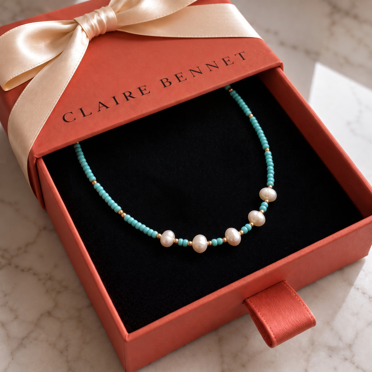 Pearl Turquoise Necklace