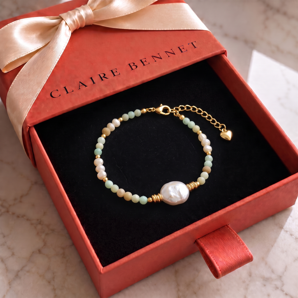 Aqua Pearl Bracelet